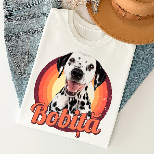 Tricou personalizat cu poza câinelui și nume #1