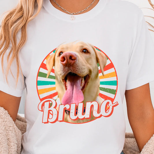 Tricou personalizat cu poza câinelui și nume #2