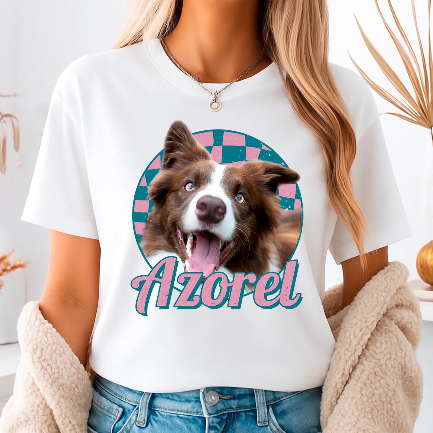 Tricou personalizat cu poza câinelui și nume #3