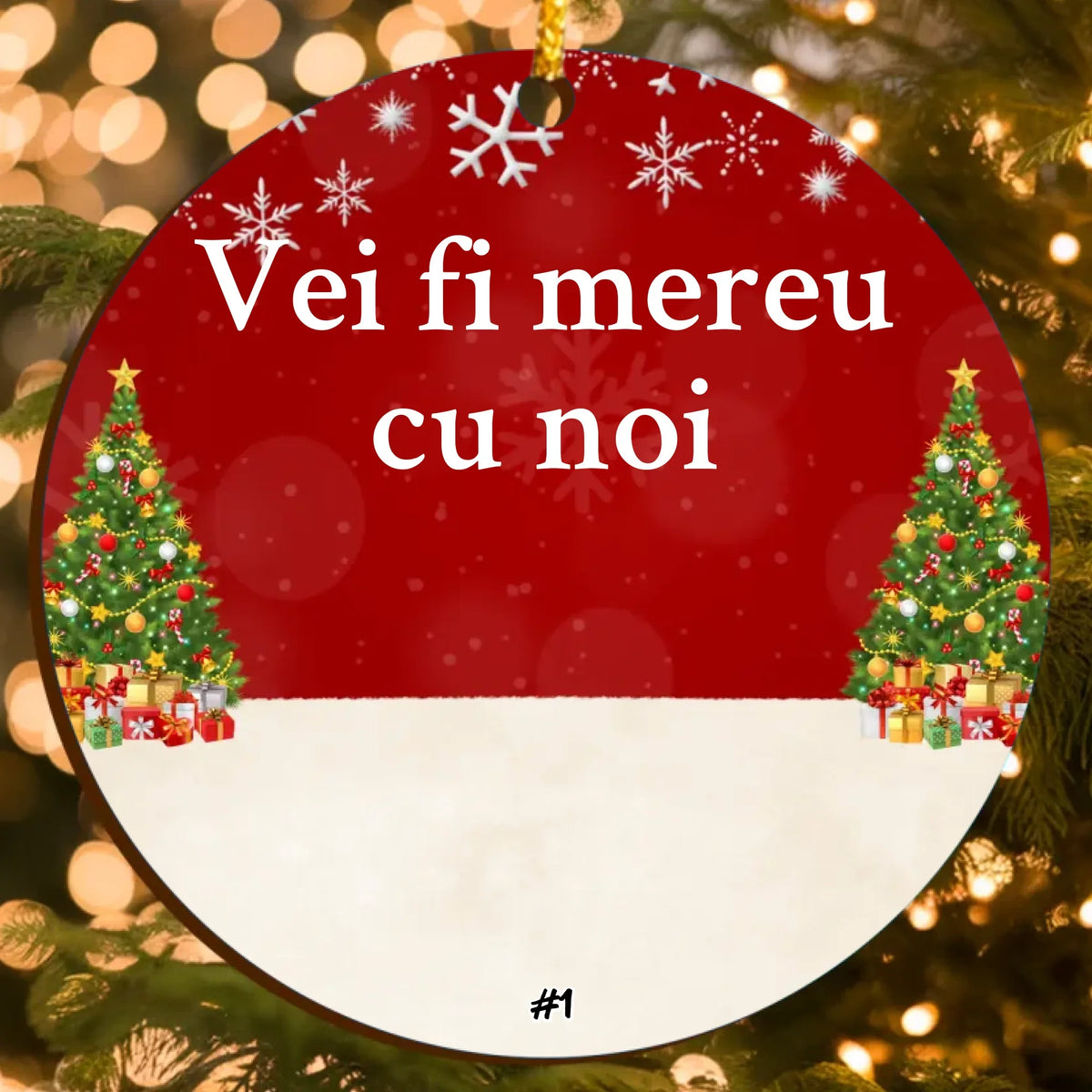 Ornament Crăciun Memorial Personalizat – În Amintirea Celui Drag