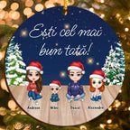 Ornament Personalizat Crăciun – Cadou Emoționant pentru Cel Mai Bun Tată