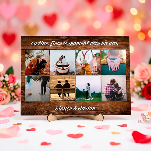 Decorațiune personalizată cu fotografii și text