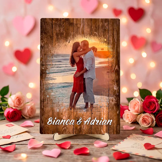 Decorațiune personalizată cu fotografie și nume