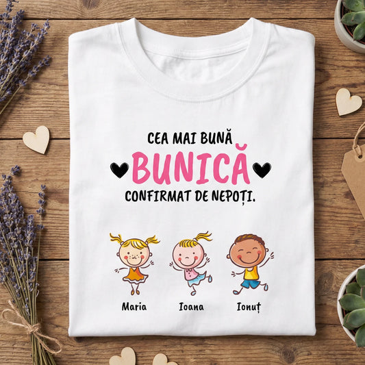Cadou Personalizat pentru Bunica – Tricou cu Nume
