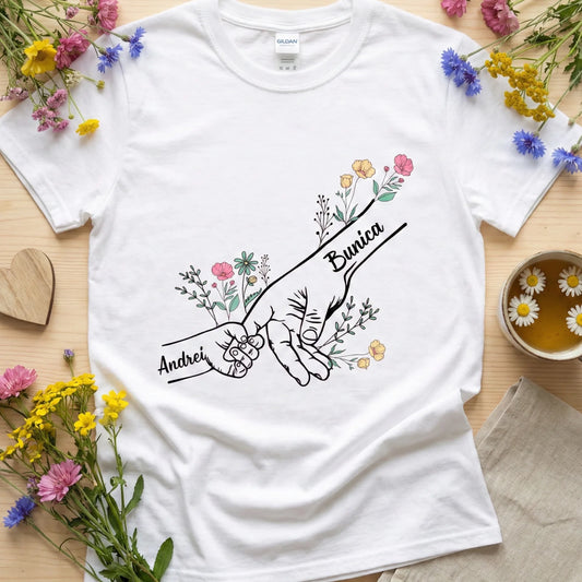 Tricou Personalizat pentru Bunica – cu până la 6 Nume